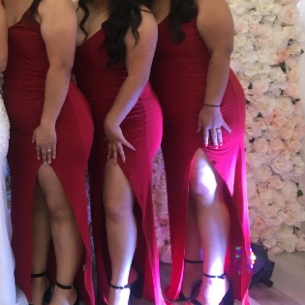 Red fashion nova dress